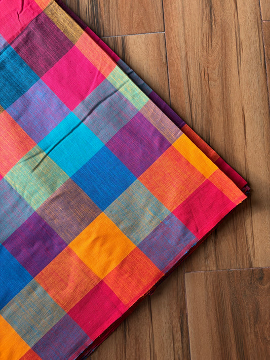Madras checks cotton fabrics